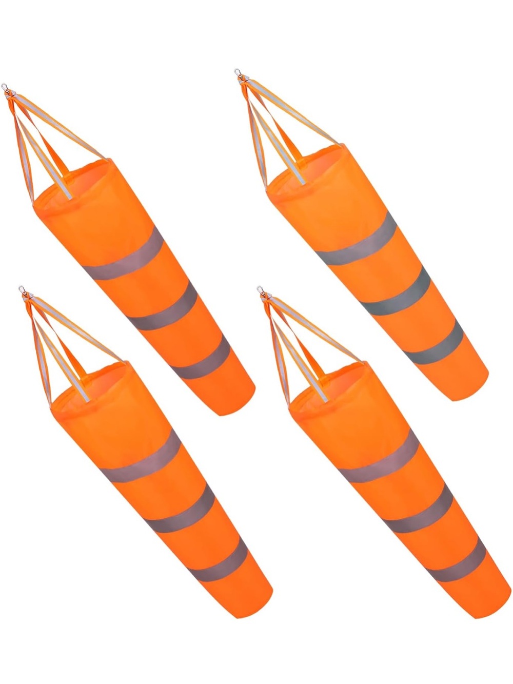 New 4 Pcs Airport Windsocks Measurement Sock Bag with Reflective Belt Oxford Fab